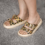 Cushion Sandals - Cloud Slides Leopard