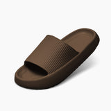 Mens Cushion Slides - Cloud Slides Mocha Brown